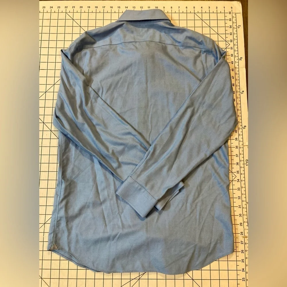 Banana Republic Men’s Size Medium Blue Non-Iron Camden Standard‎ Fit Dress Shirt
